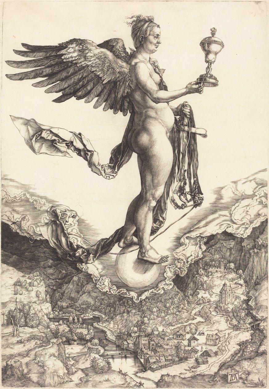 Nemesis (suuri onni) tekijältä Albrecht Dürer