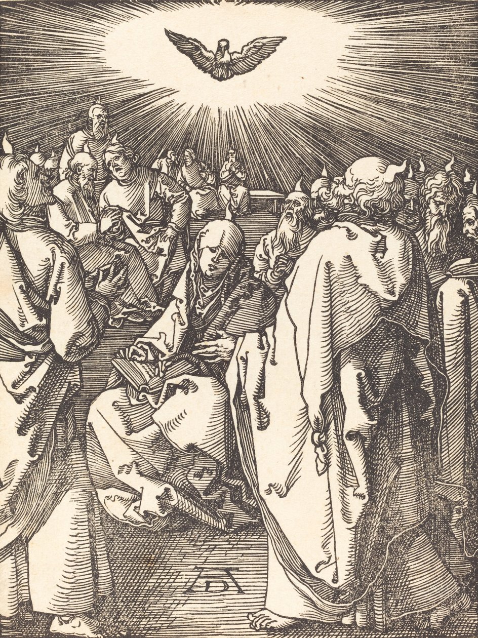Helluntai, luultavasti n. 15091510. tekijältä Albrecht Dürer