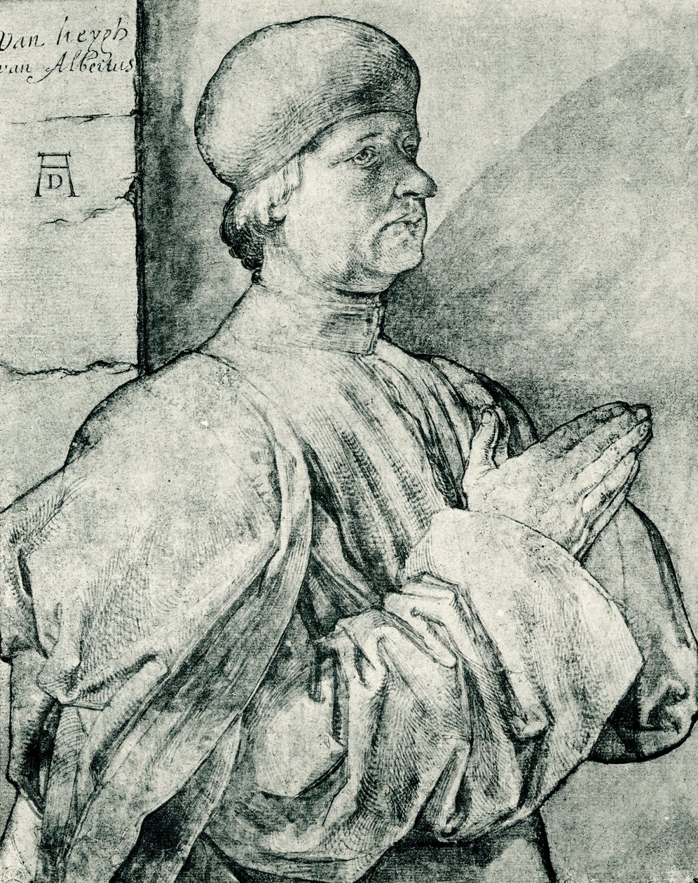 Rukoileva luovuttaja tekijältä Albrecht Dürer
