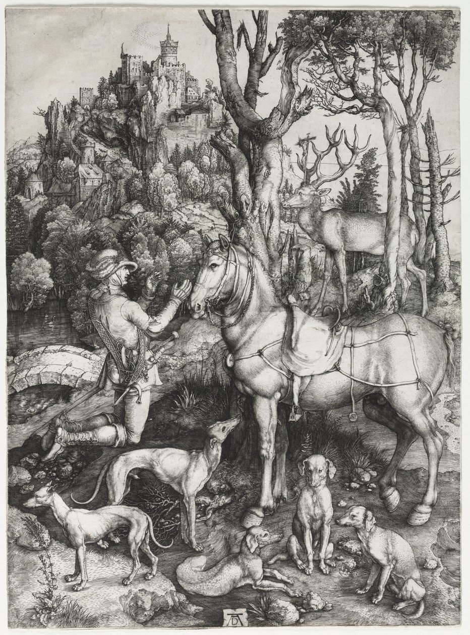 Pyhä Eustace tekijältä Albrecht Dürer
