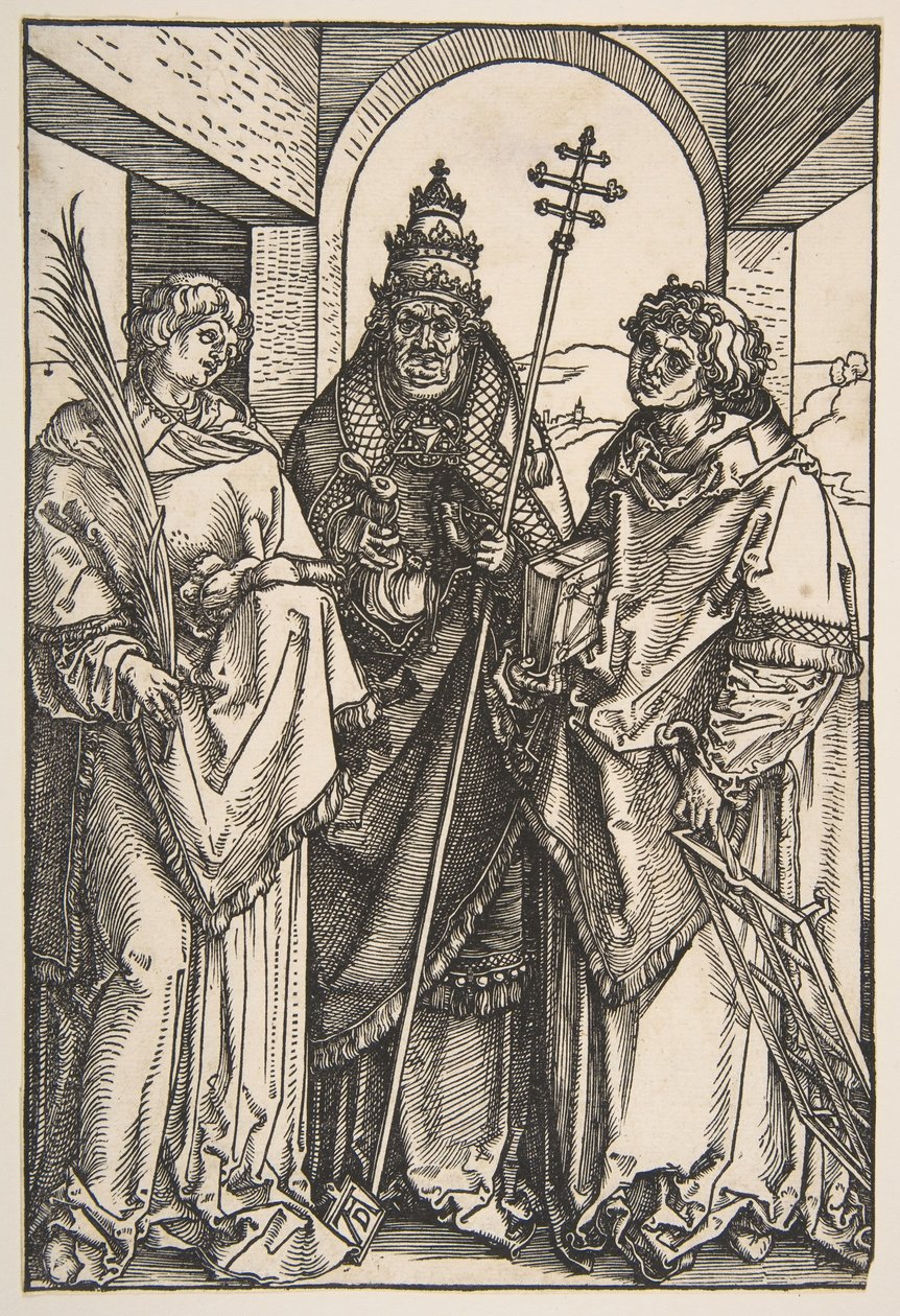 Pyhä Stefanus, Saint Sixtus ja Saint Lawrence.n.d. tekijältä Albrecht Dürer