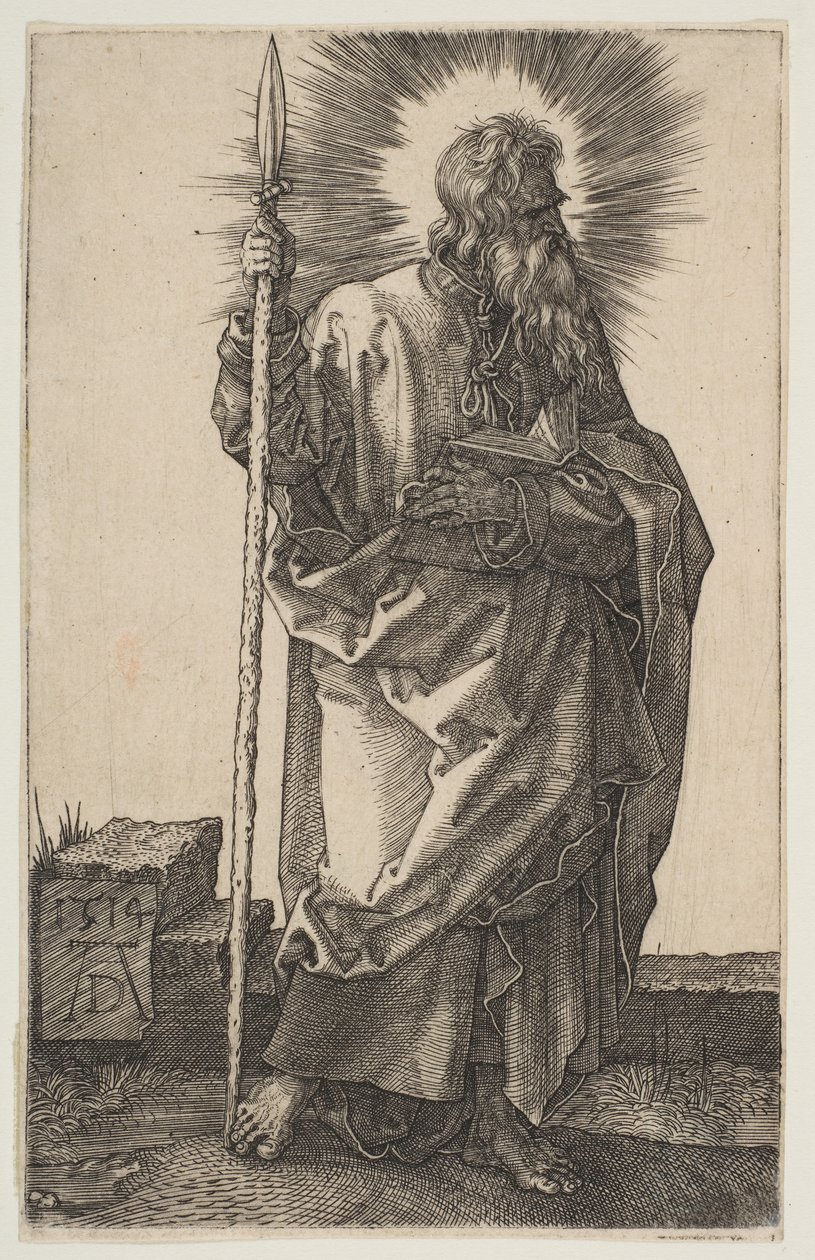 Pyhä Tuomas, 1514. tekijältä Albrecht Dürer