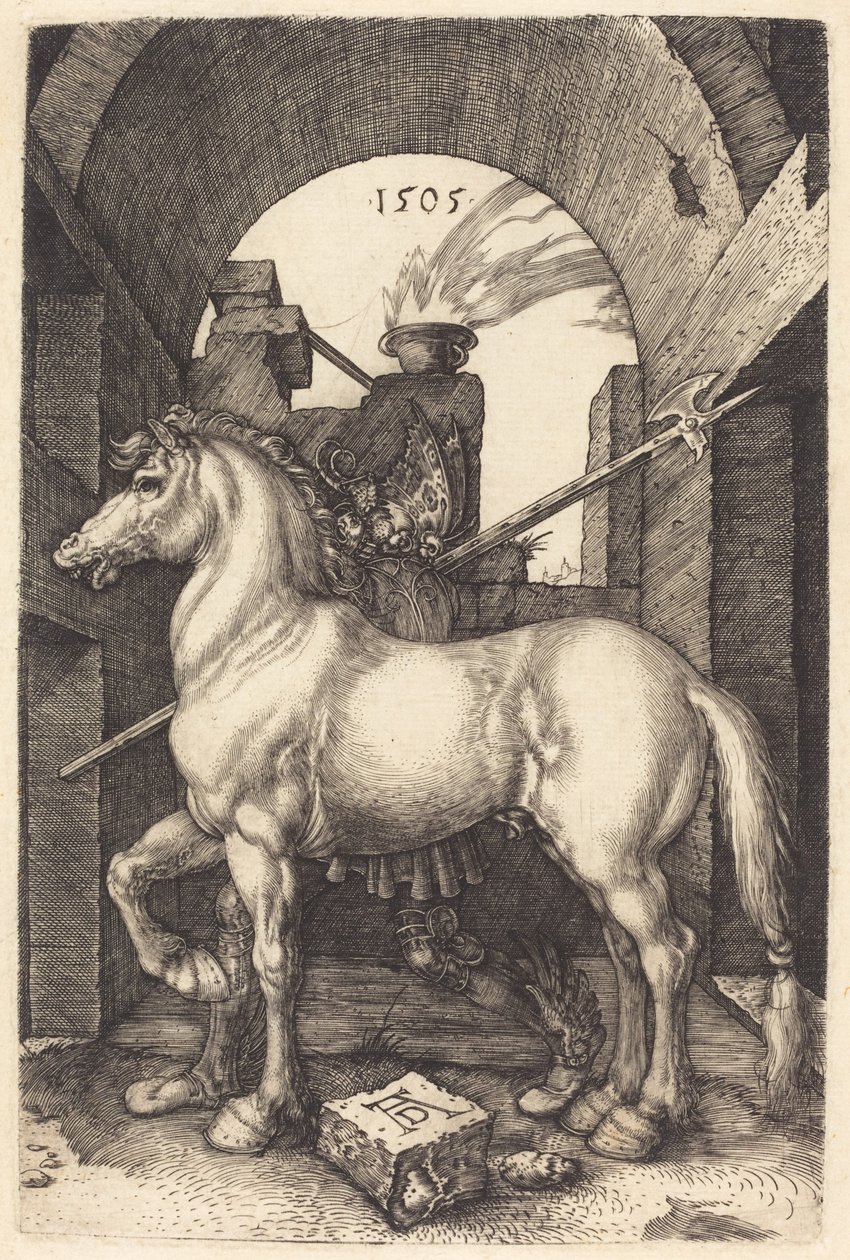 Pieni hevonen, 1505. tekijältä Albrecht Dürer