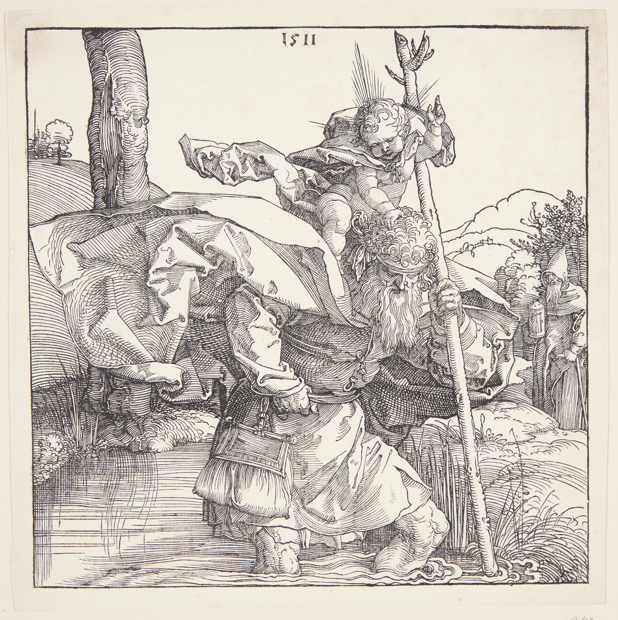 Pyhä Kristofer tekijältä Albrecht Dürer