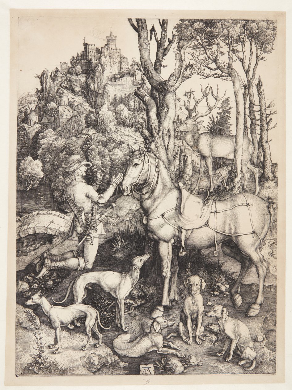 St. Eustace tekijältä Albrecht Dürer