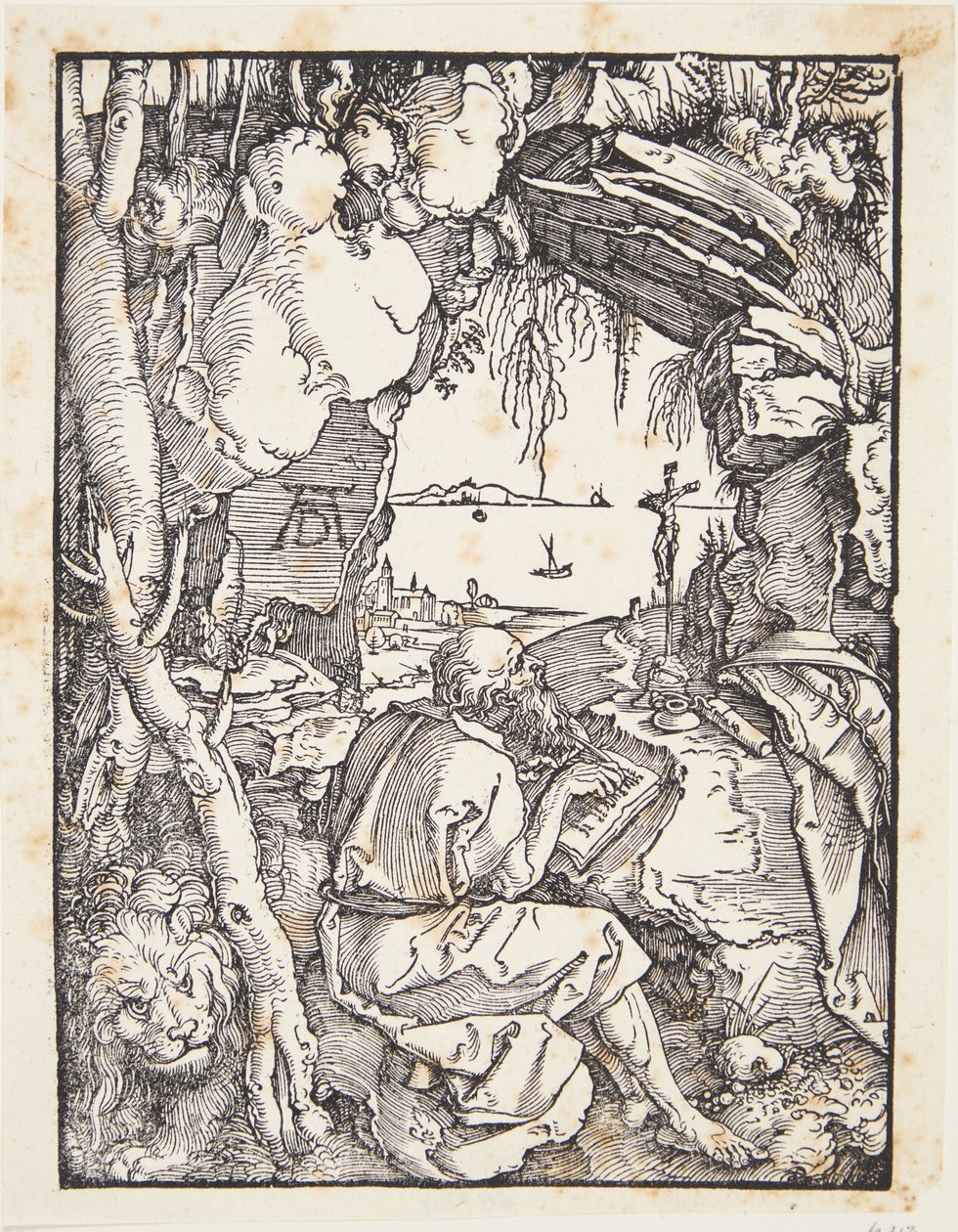 St. Jerome luolassa tekijältä Albrecht Dürer