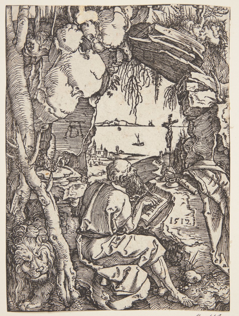 St. Jerome luolassa tekijältä Albrecht Dürer