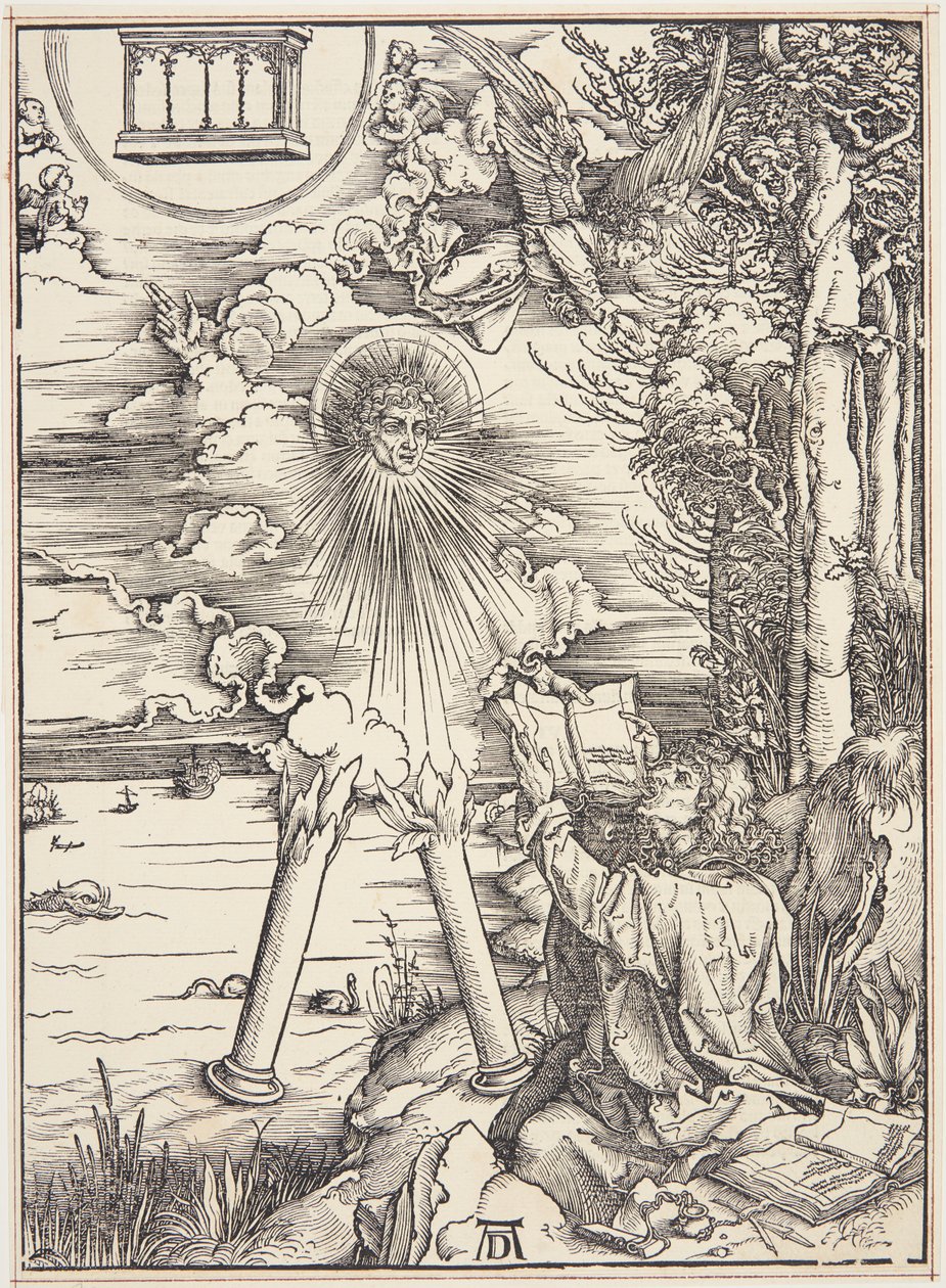 Pyhä Johannes syö kirjan tekijältä Albrecht Dürer