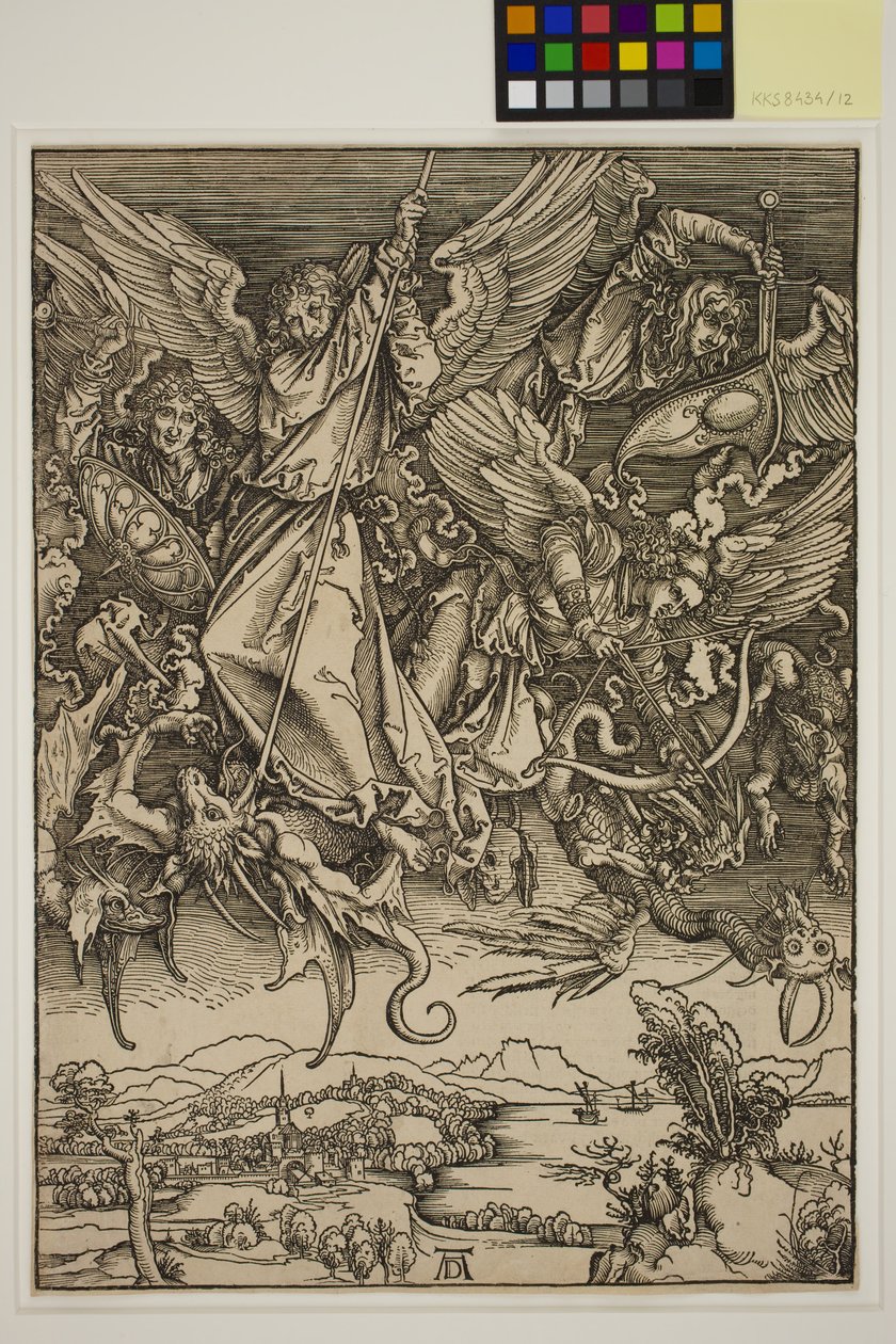 St. Michael Fighting the Dragon tekijältä Albrecht Dürer