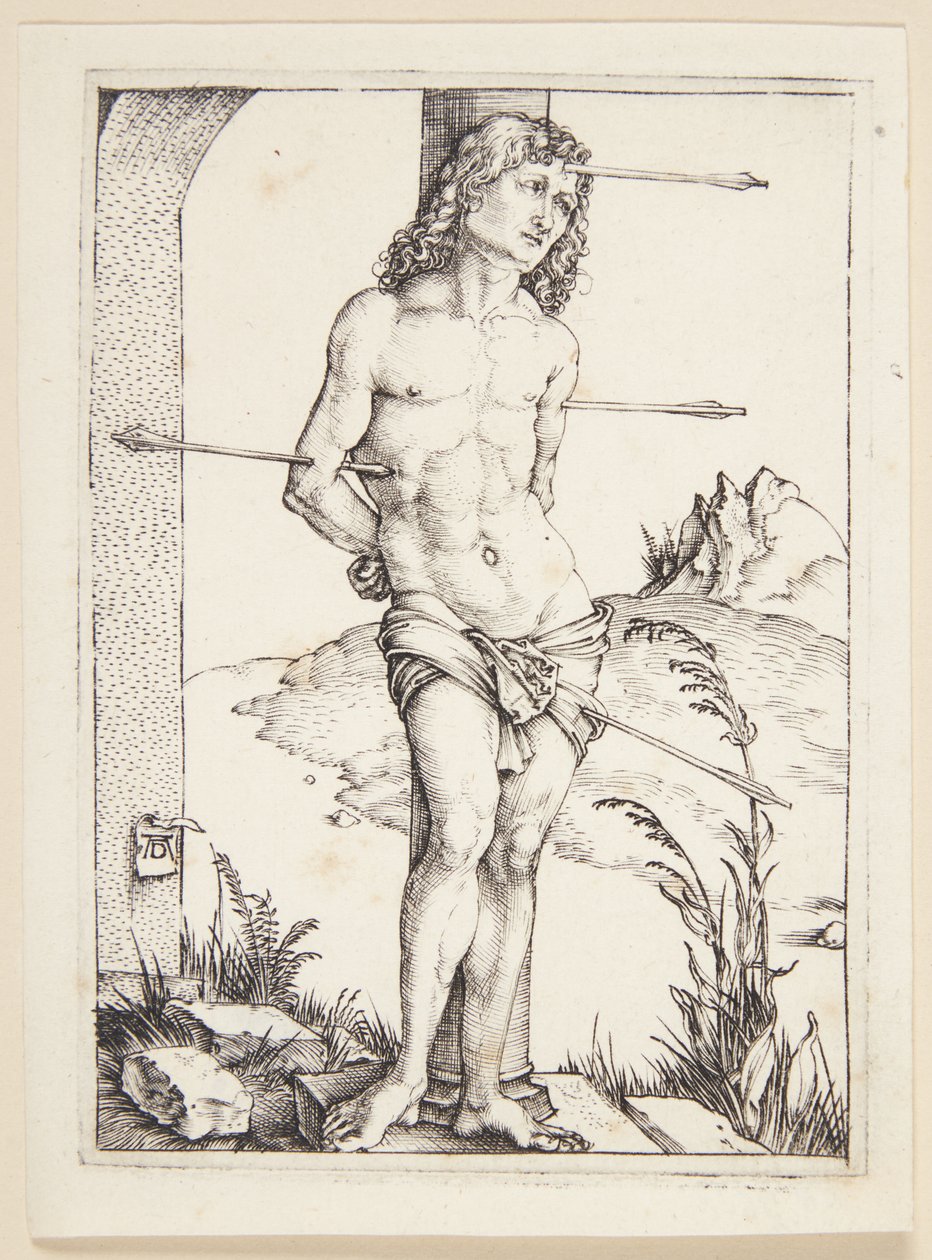 Pyhä Sebastian pylväässä tekijältä Albrecht Dürer