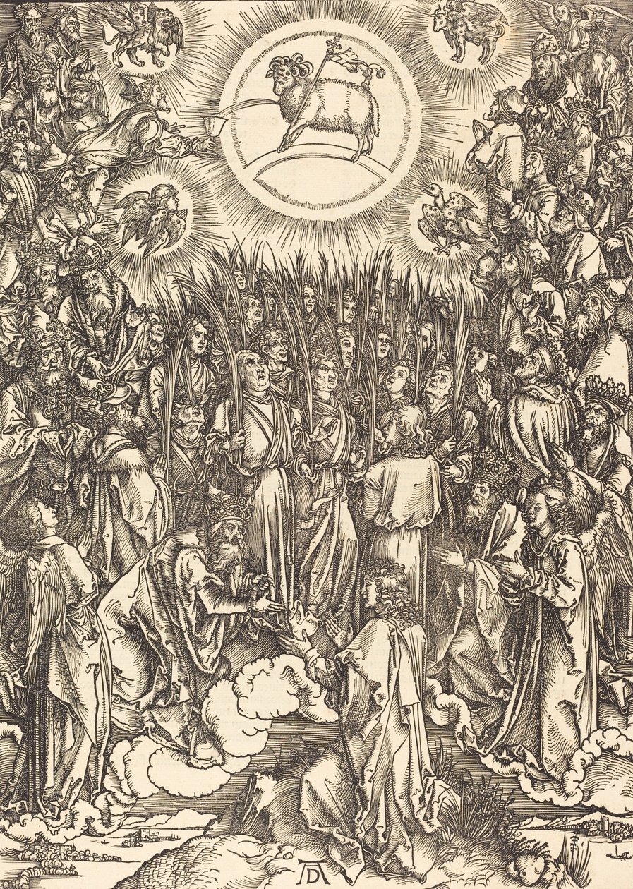 Karitsan palvonta, 1498. tekijältä Albrecht Dürer