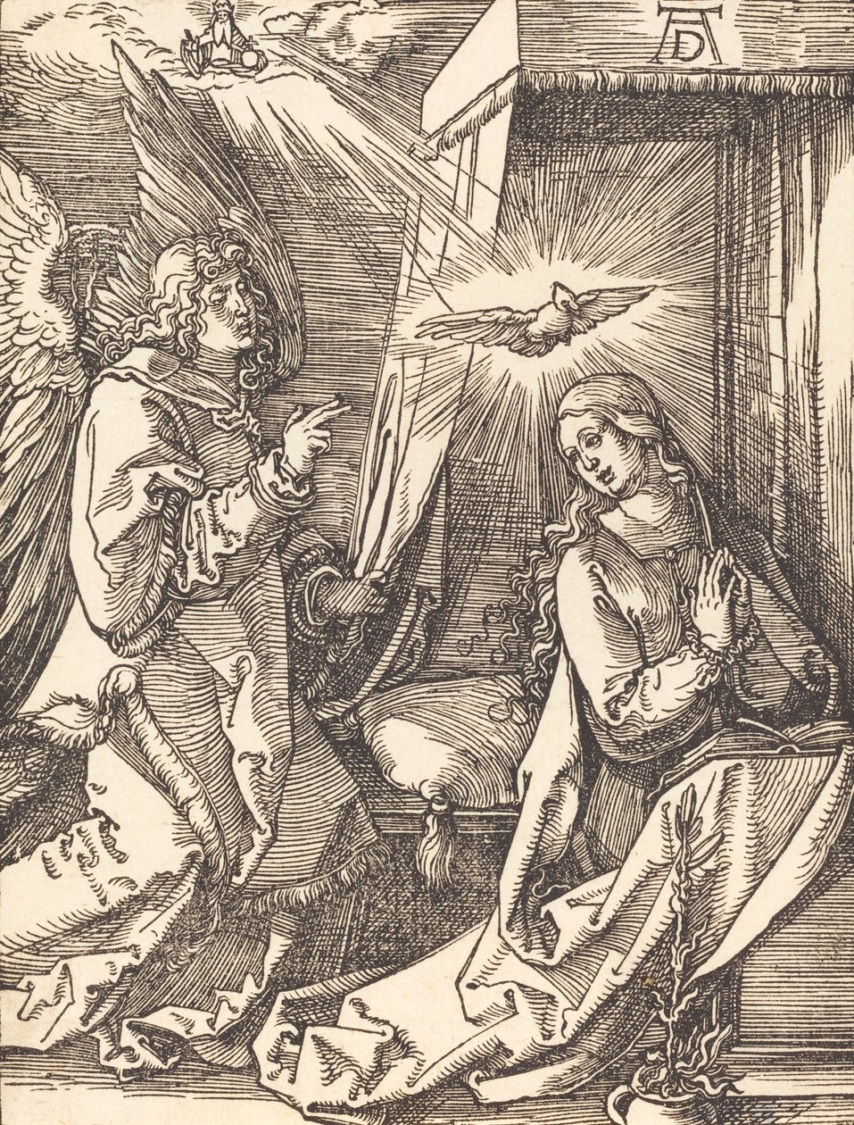 Ilmoitus, luultavasti n. 15091510. tekijältä Albrecht Dürer