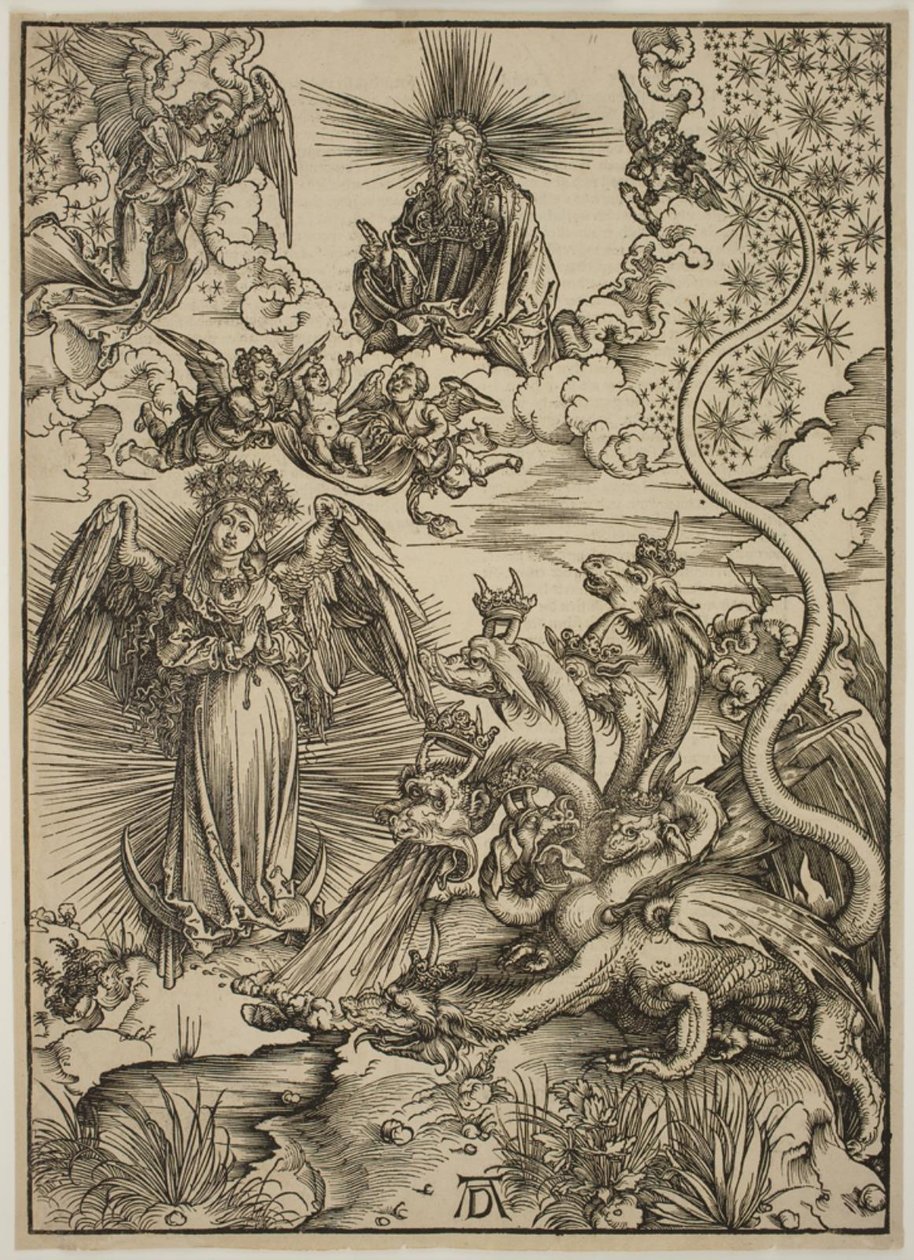 Apokalyptinen nainen tekijältä Albrecht Dürer