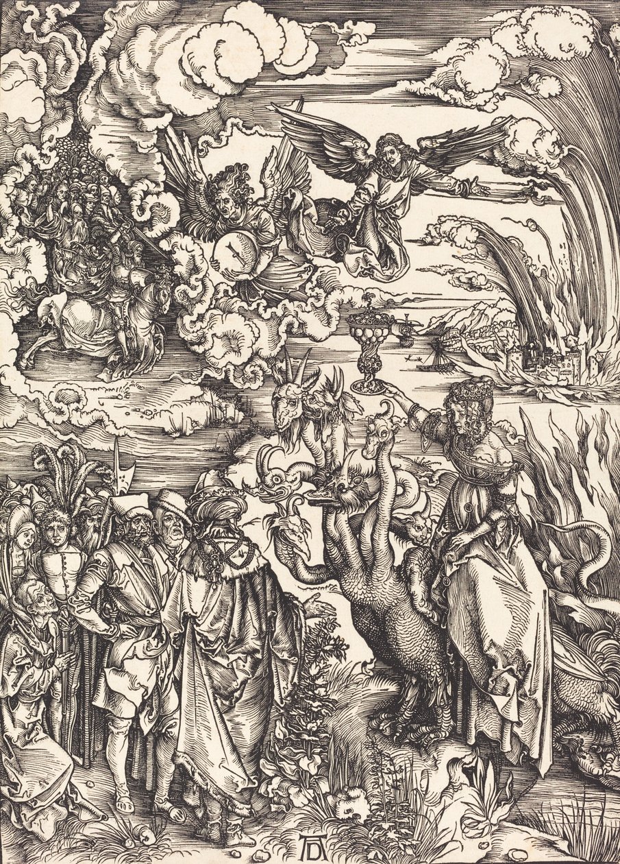 Babylonian huora, luultavasti n. 14961498. tekijältä Albrecht Dürer