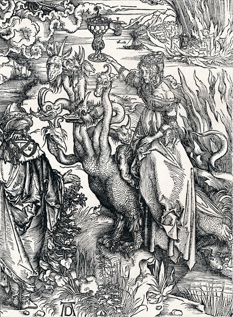 Babylonin huora, 1498, 1906 tekijältä Albrecht Dürer