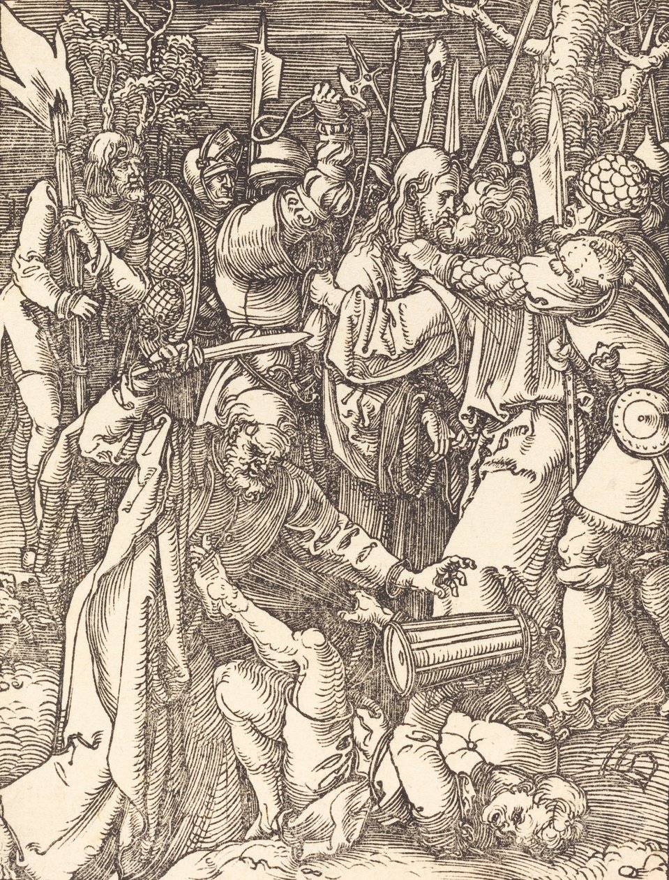 Kristuksen pettäminen, luultavasti n. 15091510. tekijältä Albrecht Dürer
