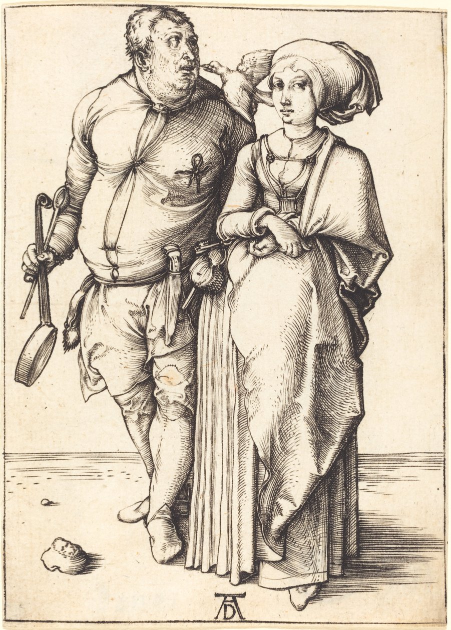 Kokki ja hänen vaimonsa tekijältä Albrecht Dürer