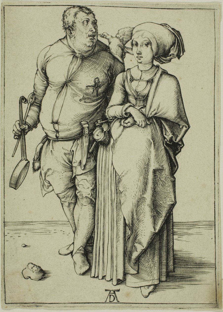 Kokki ja hänen vaimonsa tekijältä Albrecht Dürer