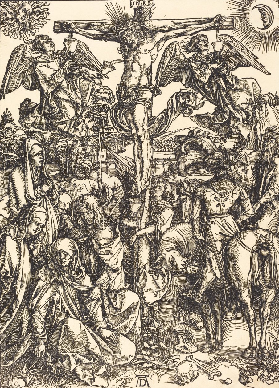Ristiinnaulitseminen, n. 14971498. tekijältä Albrecht Dürer