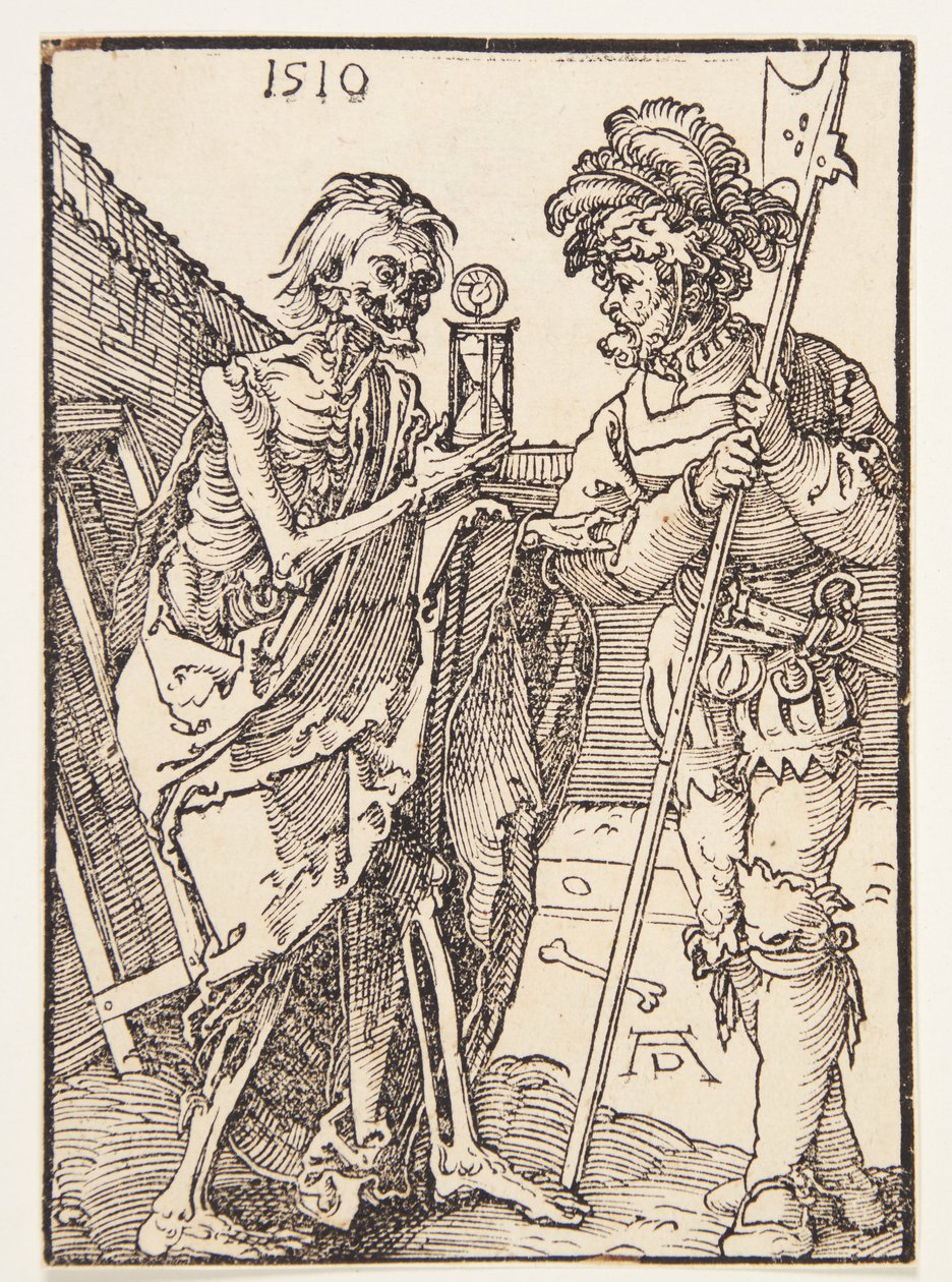 Kuolema ja sotilas tekijältä Albrecht Dürer