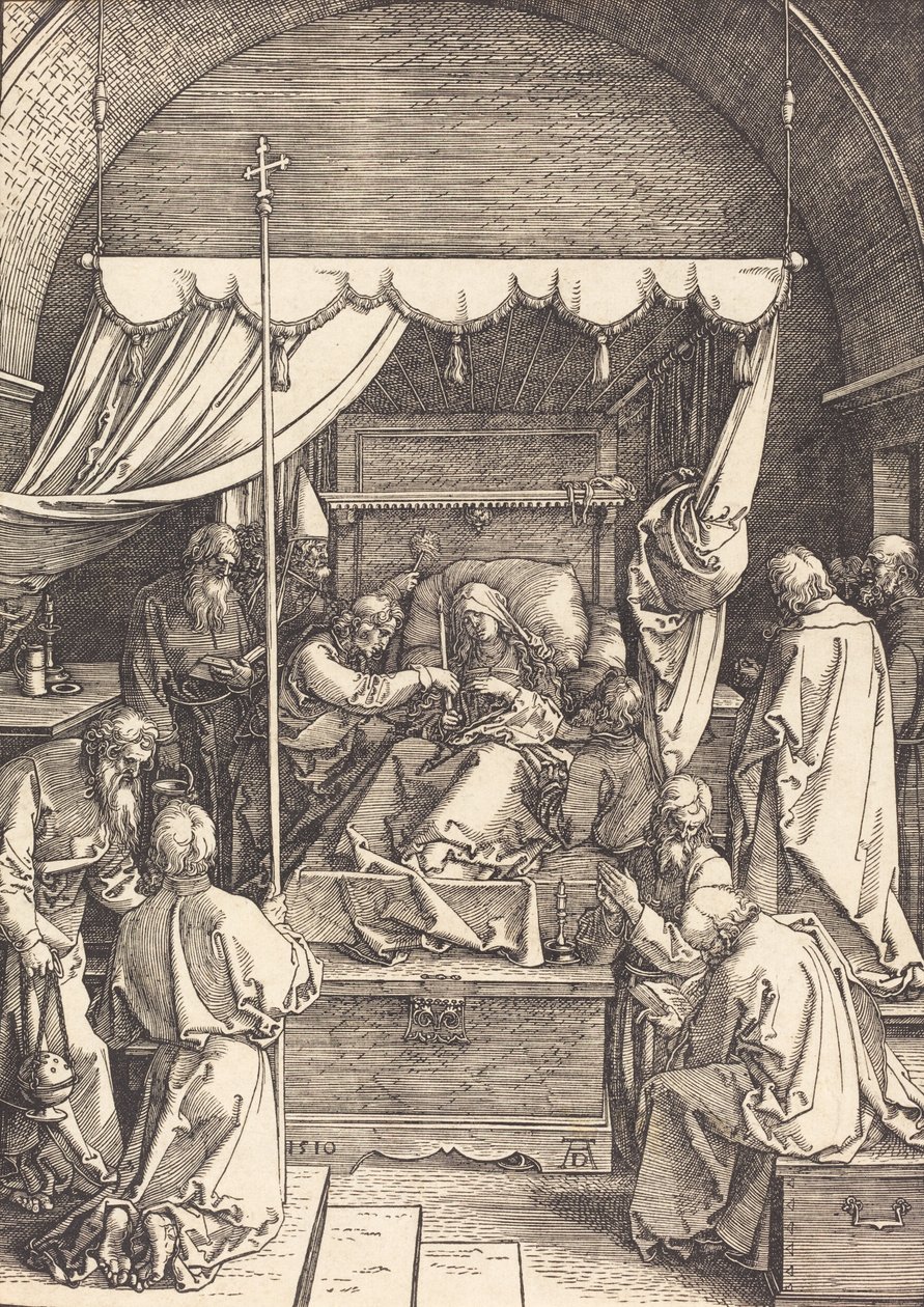 Neitsyen kuolema, 1510. tekijältä Albrecht Dürer