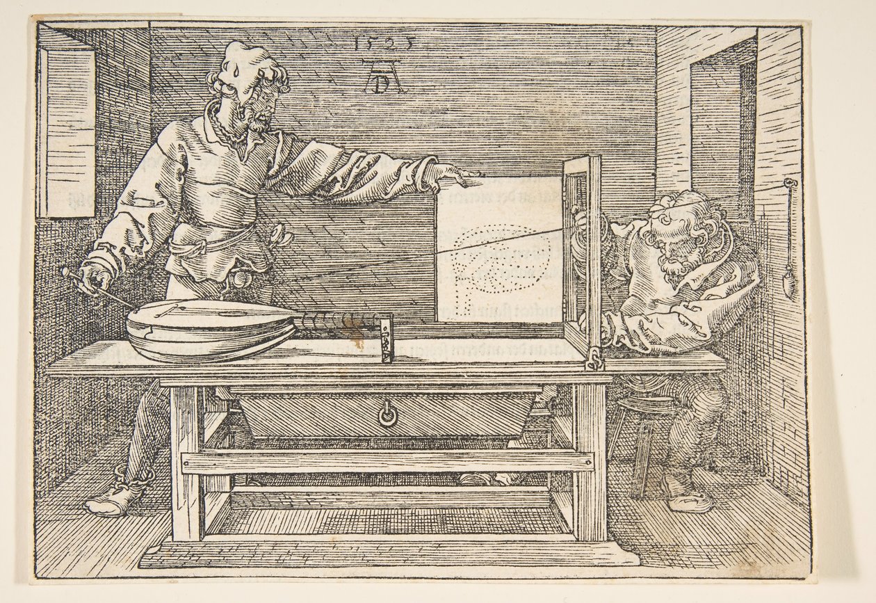 Luutun valmistelija.n.d. tekijältä Albrecht Dürer
