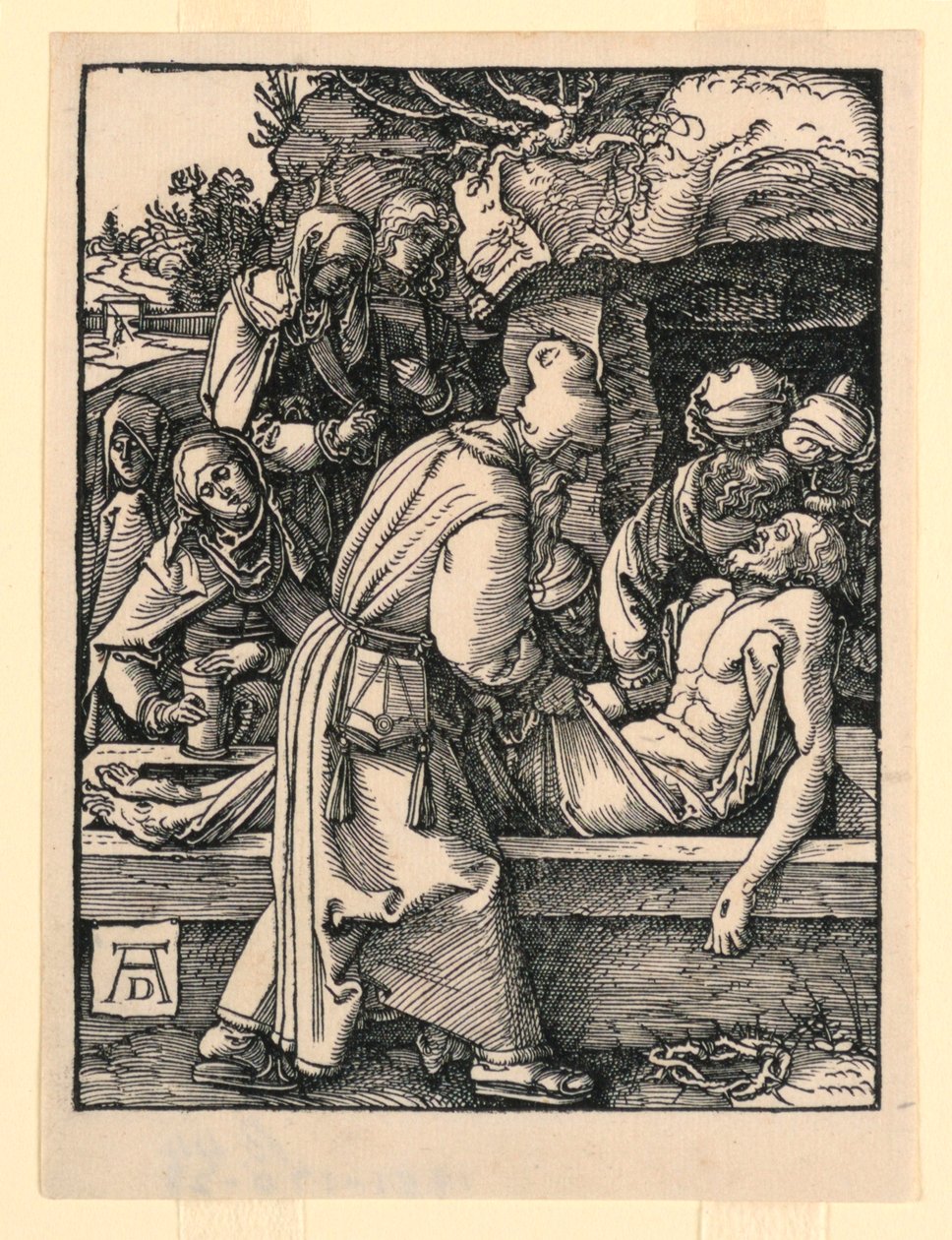The Tombment, The Little Passion -sarjasta tekijältä Albrecht Dürer