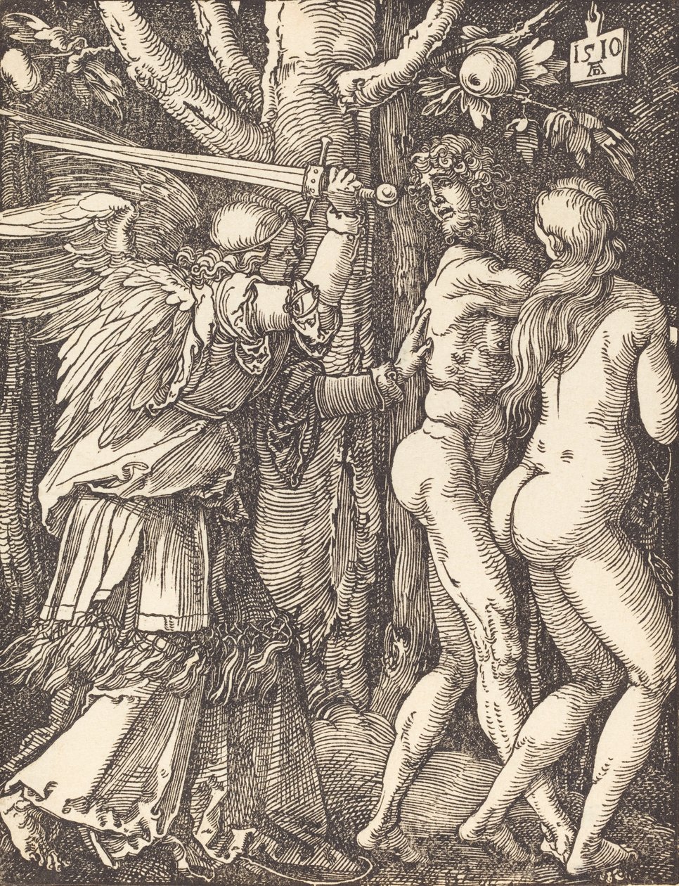 Karkotus paratiisista, 1510. tekijältä Albrecht Dürer