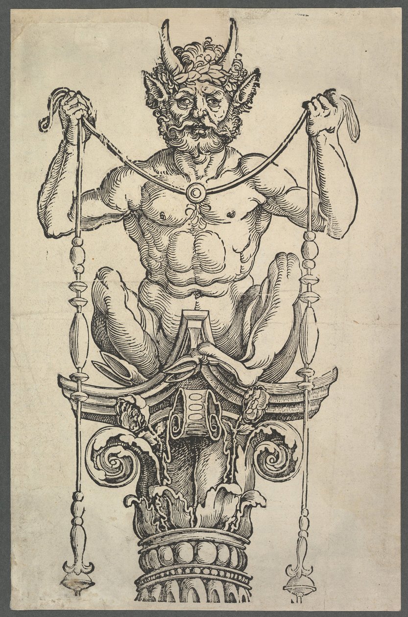 Suuren pylvään ylälohko, n. 1517. tekijältä Albrecht Dürer
