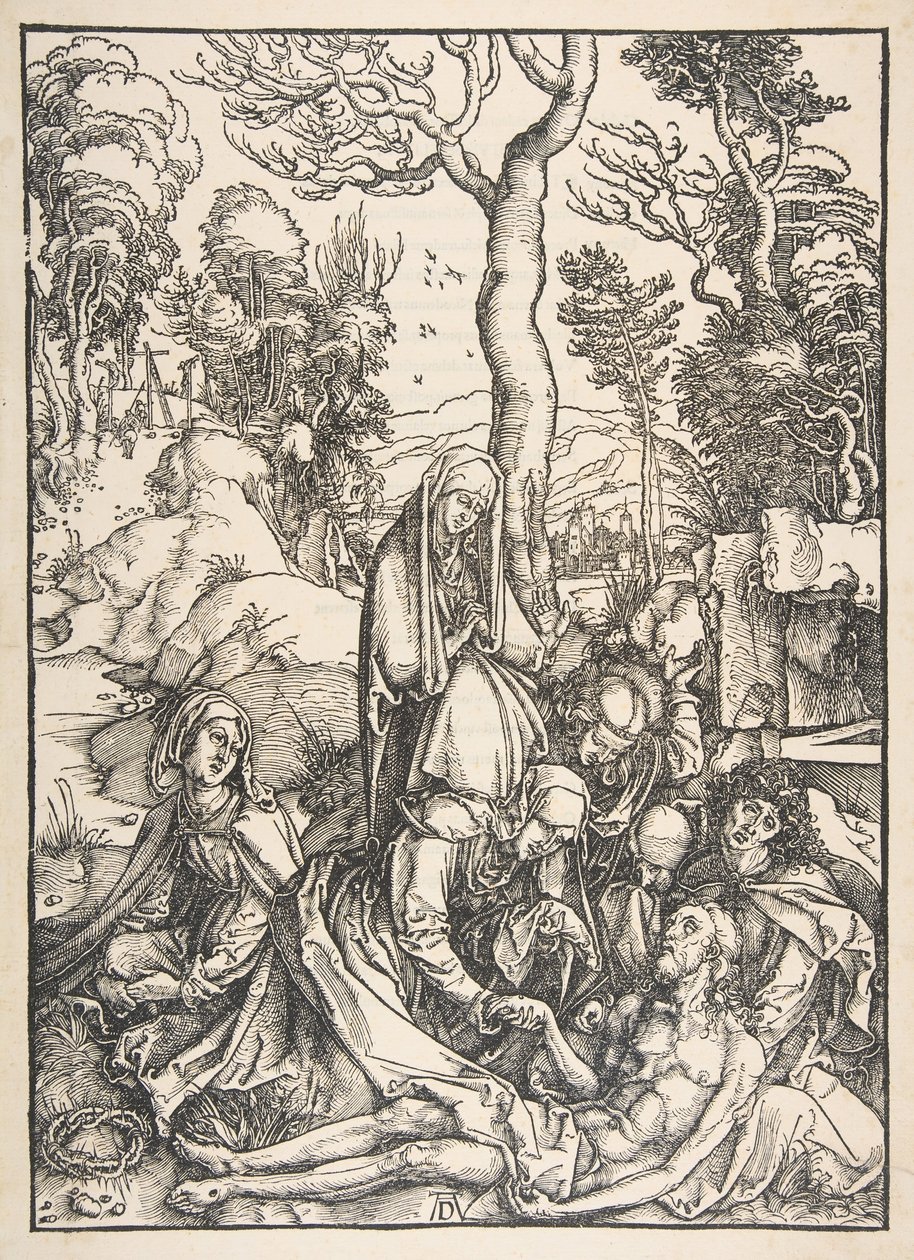 The Lamentation, teoksesta The Large Passion.n.d. tekijältä Albrecht Dürer