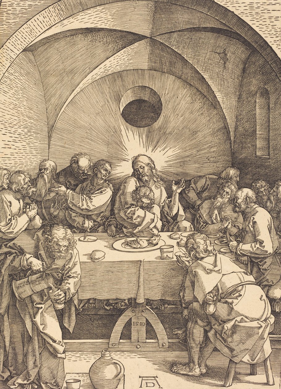 Viimeinen ehtoollinen, 1510. tekijältä Albrecht Dürer