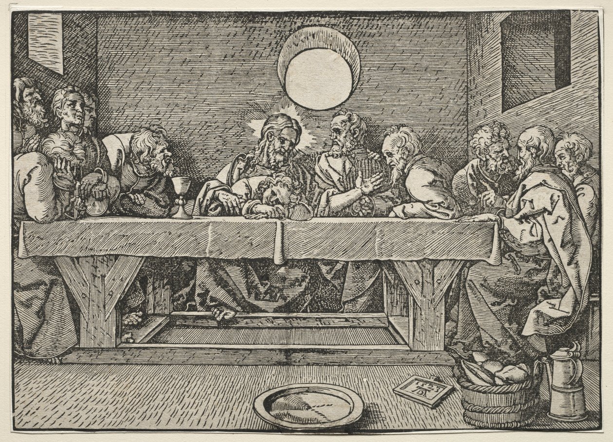 Viimeinen ehtoollinen, 1523. tekijältä Albrecht Dürer