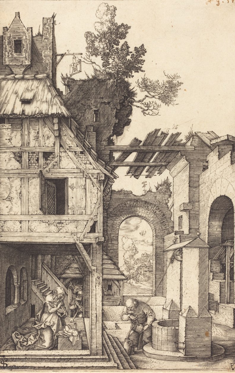 Syntymä, 1504. tekijältä Albrecht Dürer
