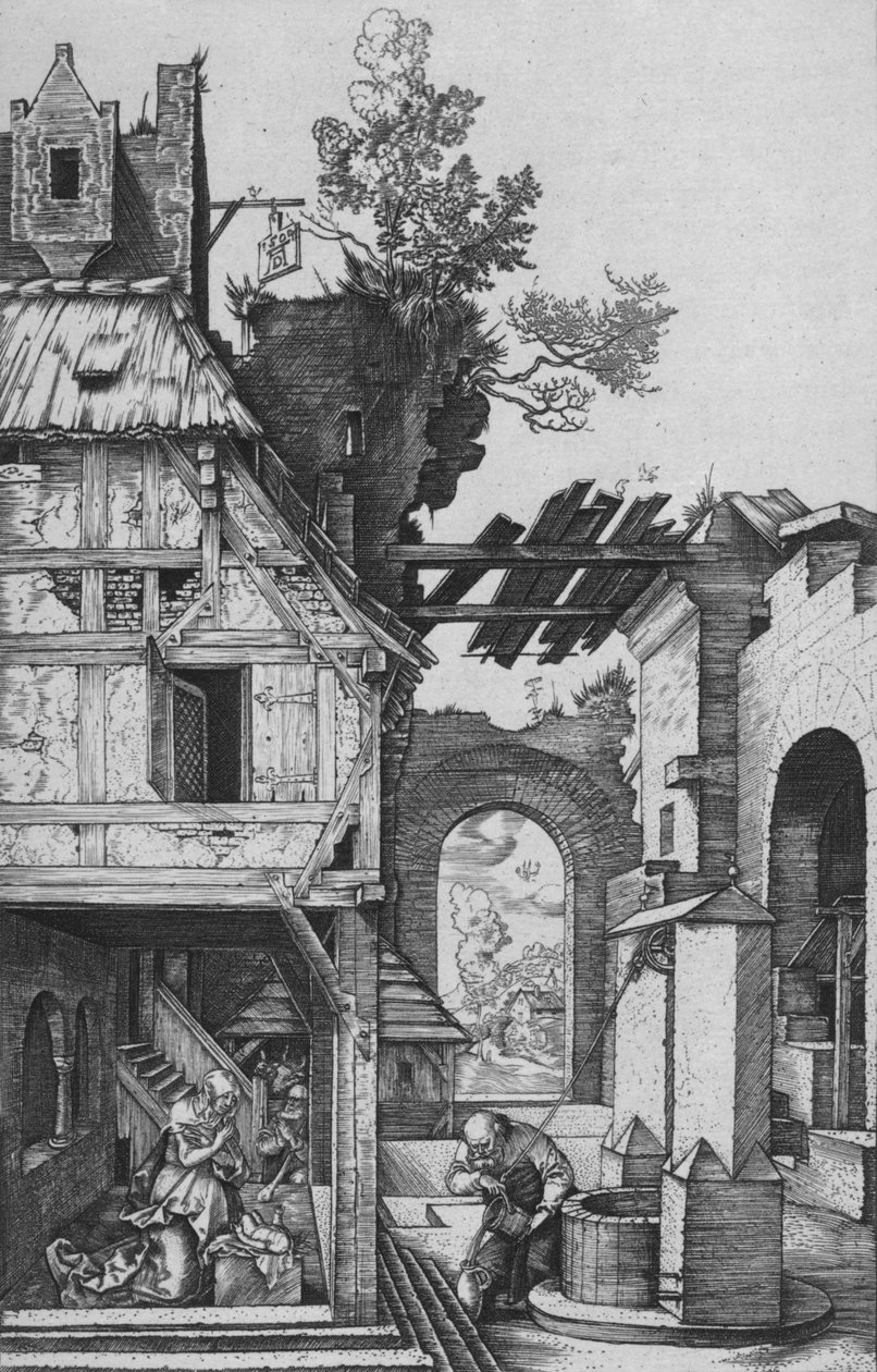 Syntymä, 1504, 1906 tekijältä Albrecht Dürer