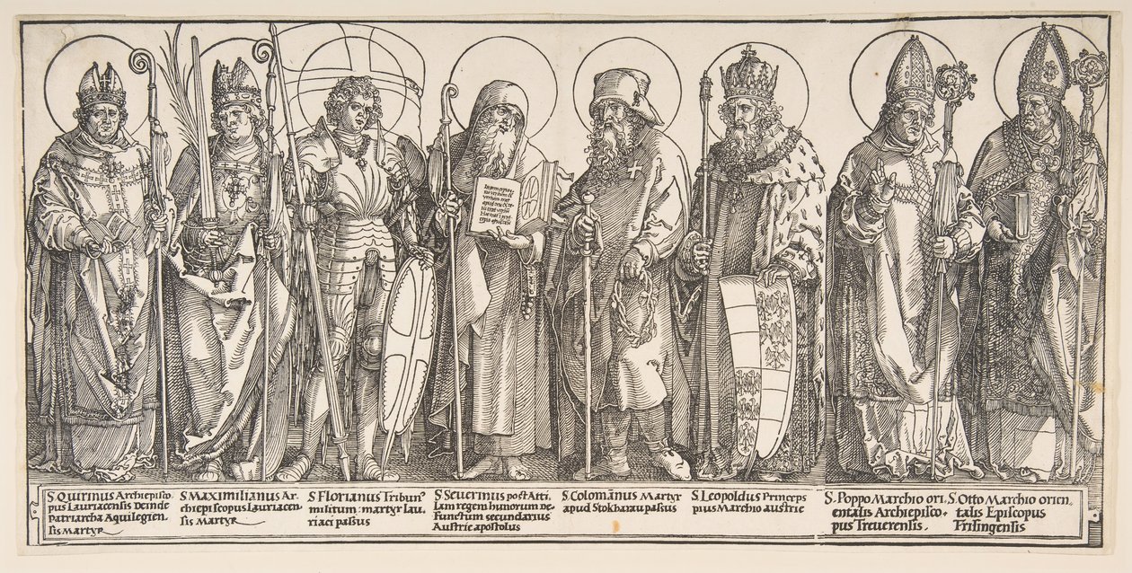 Itävallan suojeluspyhät 1515-1517. tekijältä Albrecht Dürer