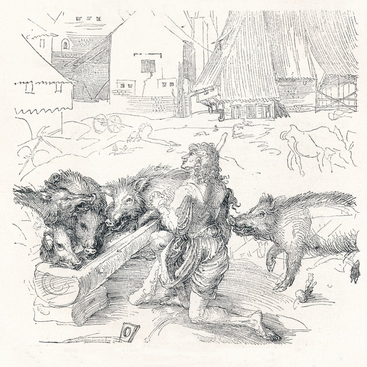 Tuhlaajapoika, c1497, 1906 tekijältä Albrecht Dürer