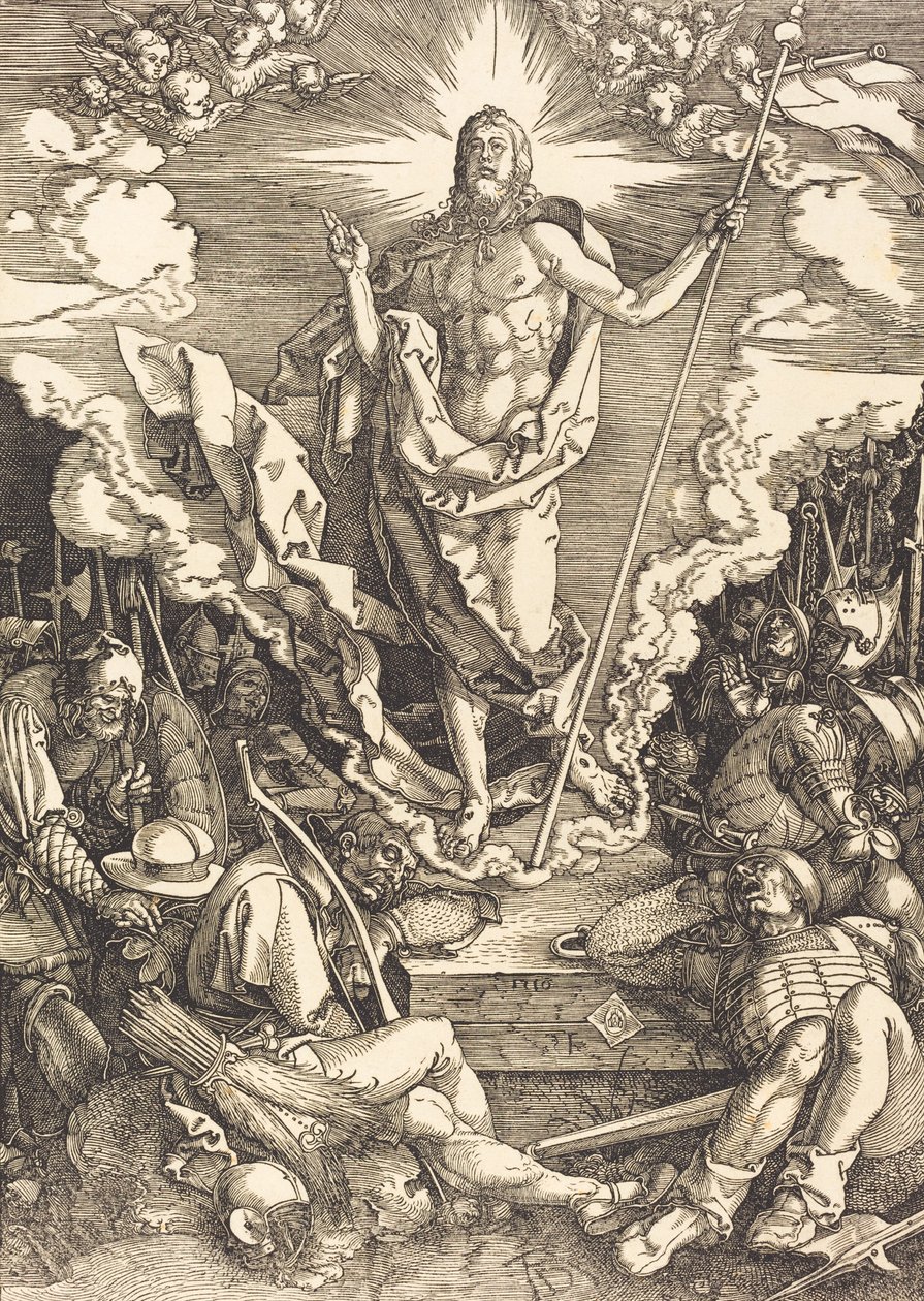 Ylösnousemus, 1510. tekijältä Albrecht Dürer