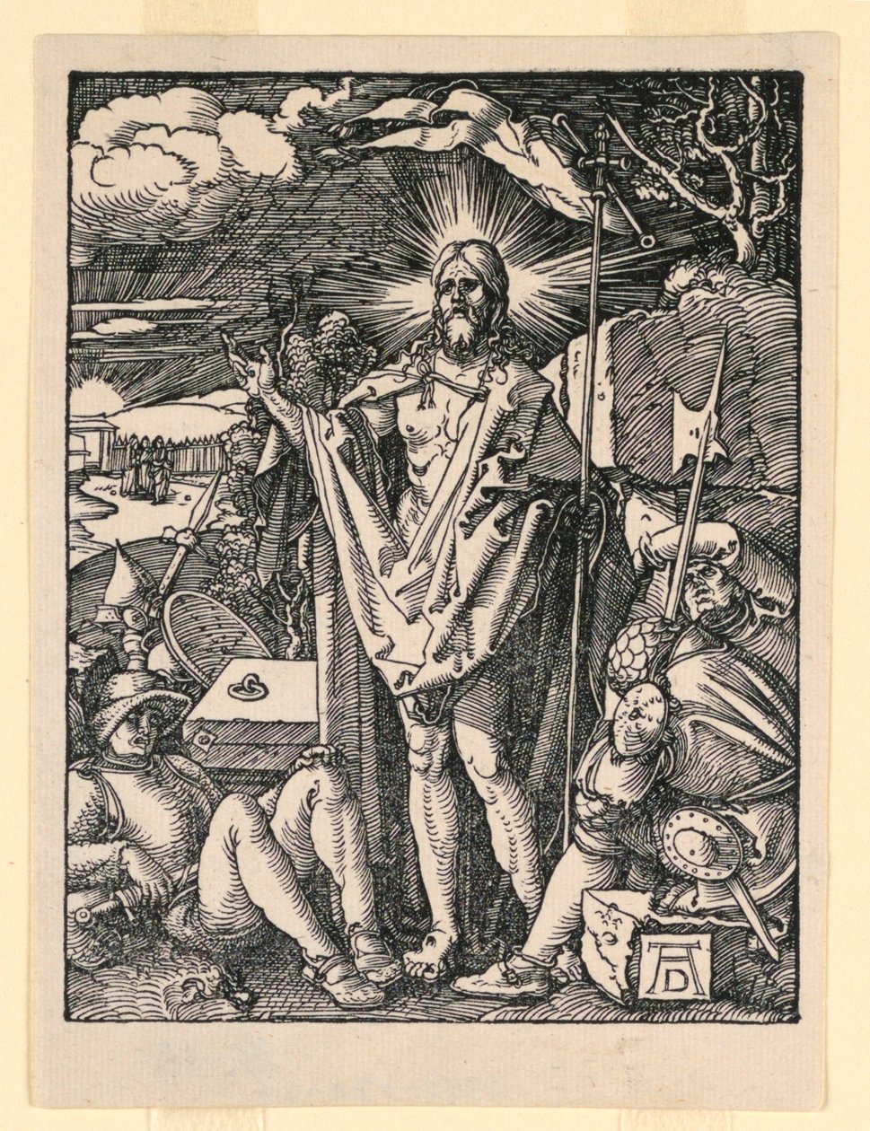 Ylösnousemus, The Little Passion -sarjasta tekijältä Albrecht Dürer