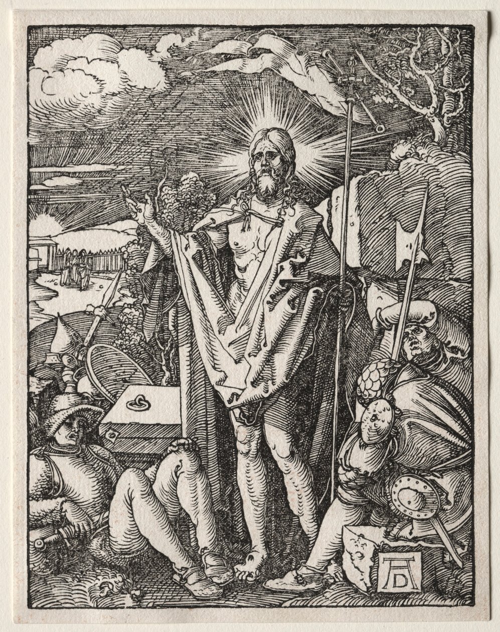 Pieni kärsimys: Ylösnousemus, 1509-1511. tekijältä Albrecht Dürer