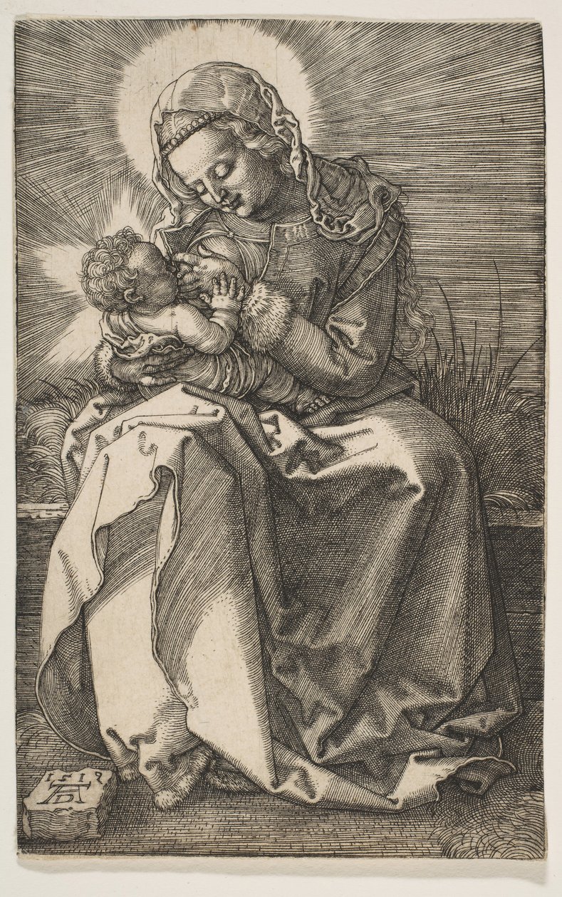 Neitsyt imettävä Kristus-lapsia, 1519. tekijältä Albrecht Dürer