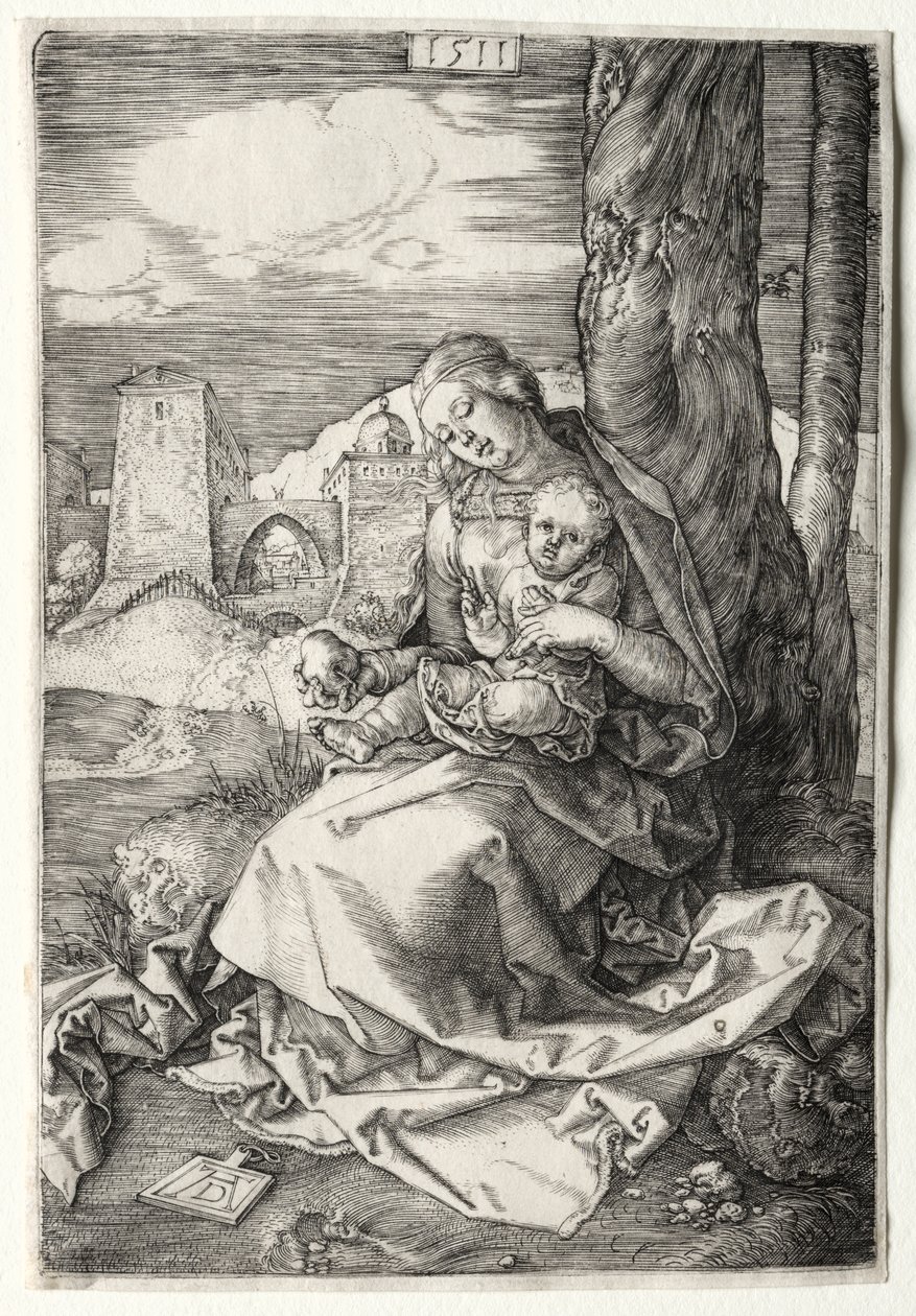 Neitsyt ja lapsi päärynän kanssa tekijältä Albrecht Dürer