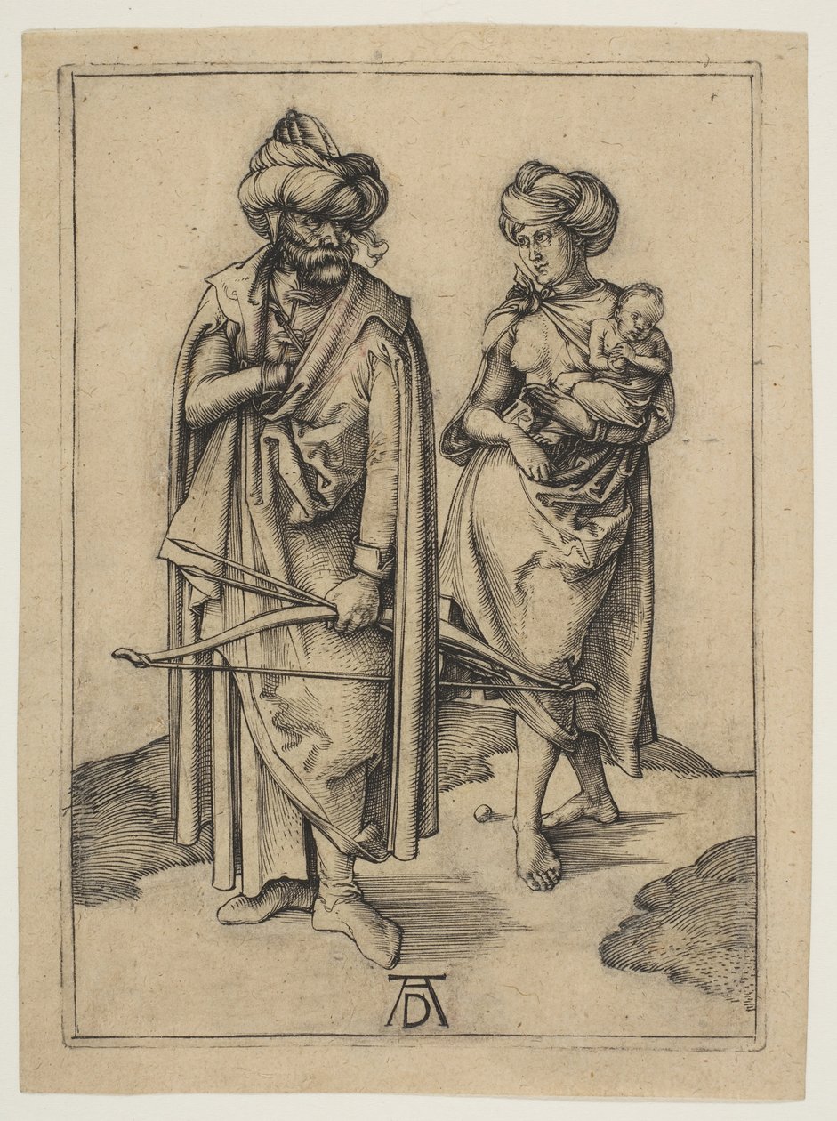 Turkkilainen perhe, n. 1496. tekijältä Albrecht Dürer