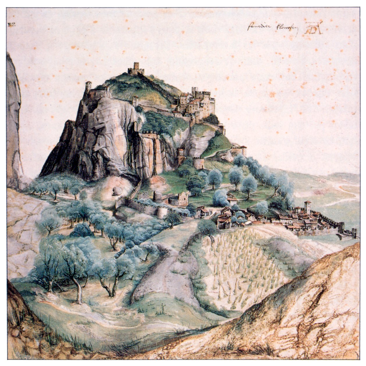 Näkymä Arcolle, 1495 tekijältä Albrecht Dürer
