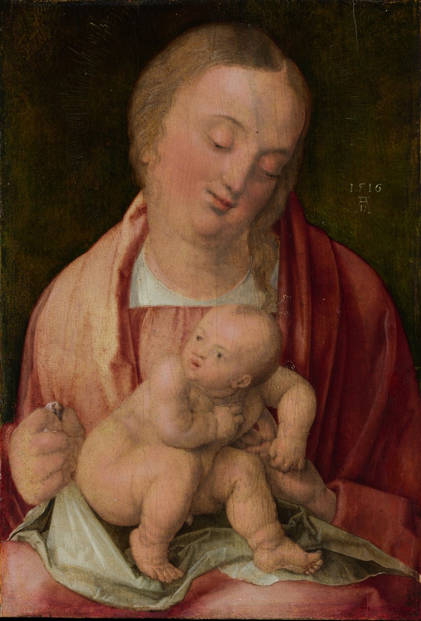 Neitsyt ja lapsi, 1516. tekijältä Albrecht Dürer