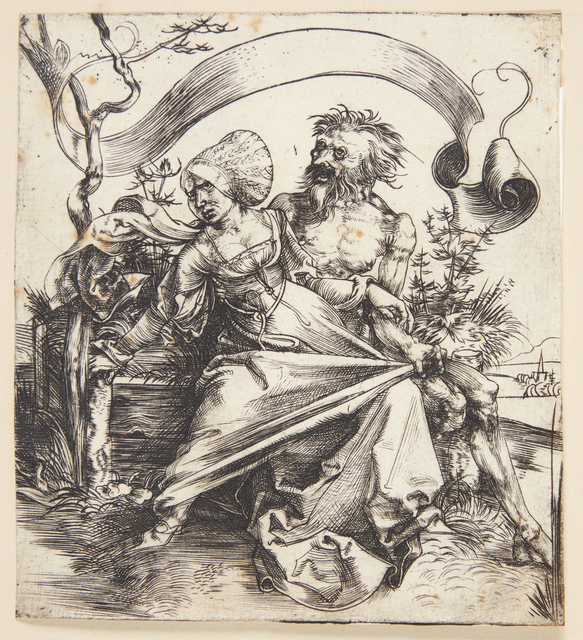 Nuori nainen joutui kuoleman kimppuun tekijältä Albrecht Dürer