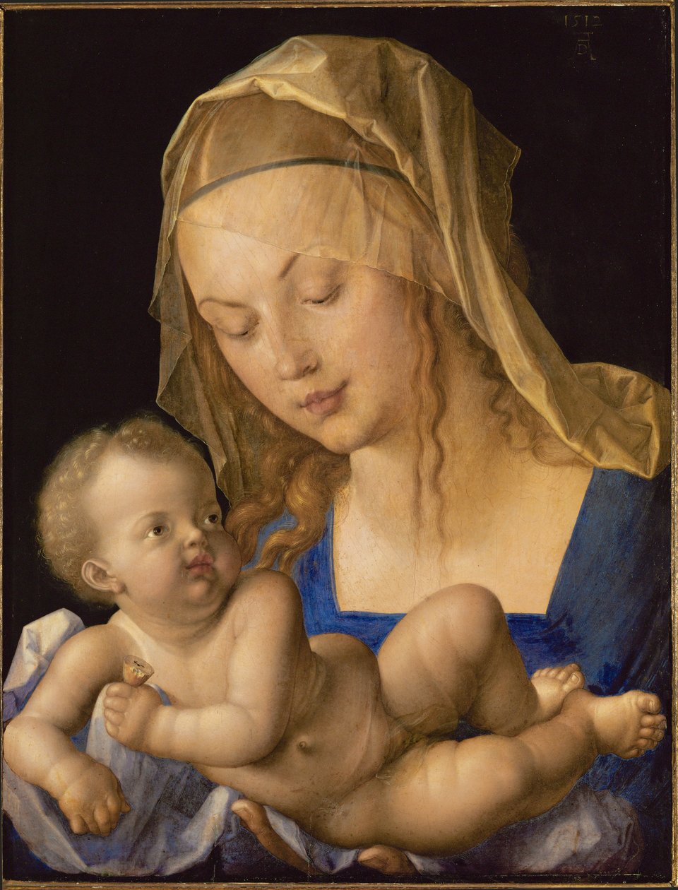 Madonna ja päärynä tekijältä Albrecht Dürer or Duerer