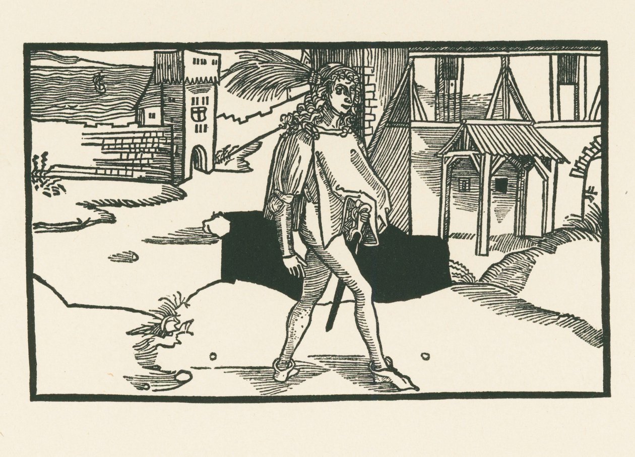 Phaedria, noin 1492-93 (puupiirros). tekijältä Albrecht Dürer or Duerer