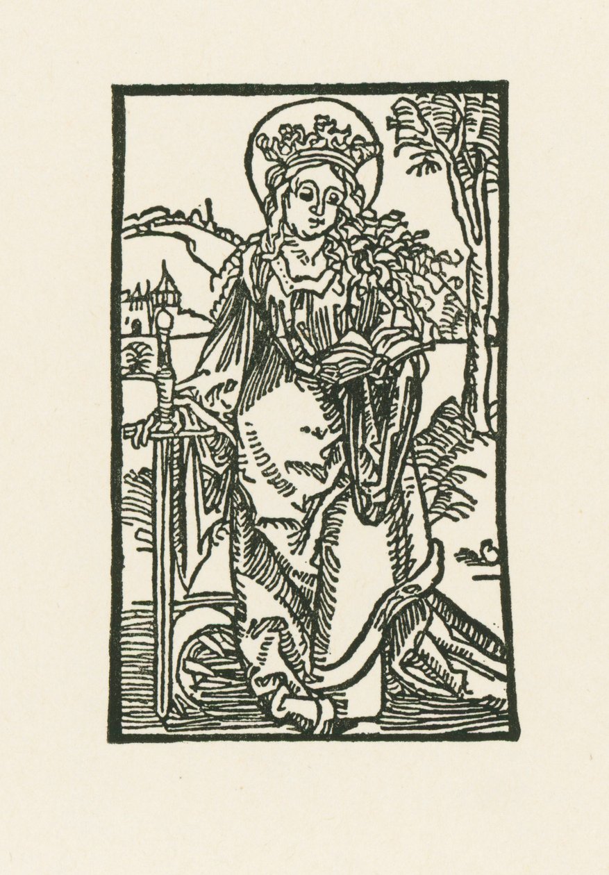 Pyhä Katariina tekijältä Albrecht Dürer or Duerer