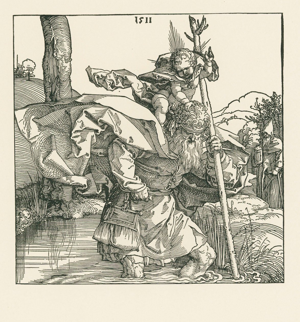 Saint Christopher tekijältä Albrecht Dürer or Duerer