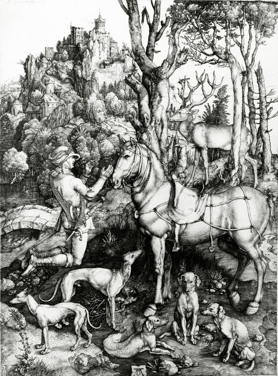 St. Eustace tekijältä Albrecht Dürer